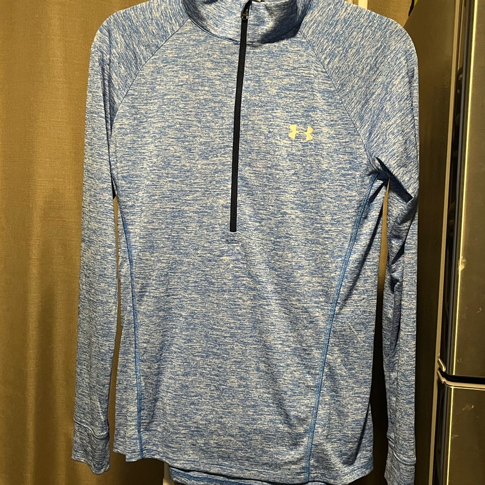 Under Armour Blue Half Zip Long Sleeve Pullover